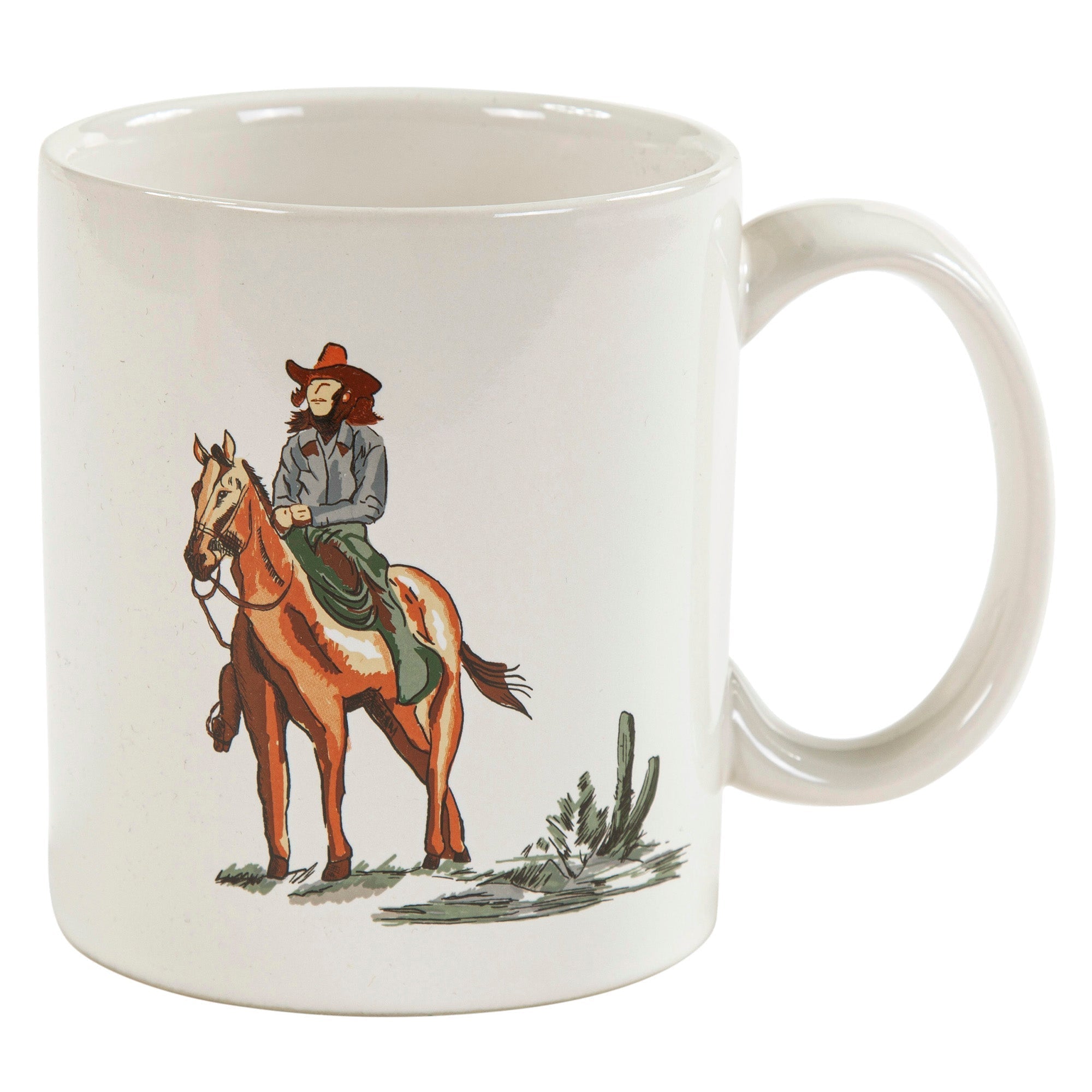 Ranch Life Cowgirl Mugs Set Of 4