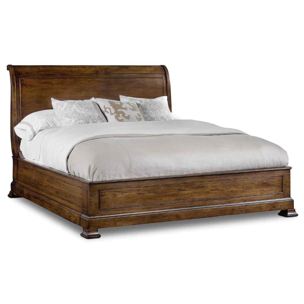 Archivist Queen Sleigh Bed with Low Footboard