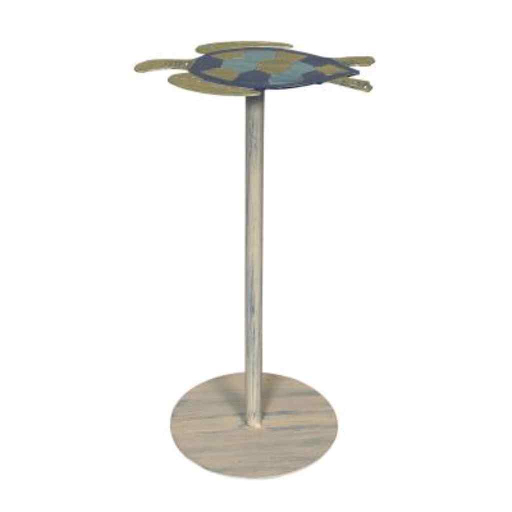 Bright Stripe Iron Turtle Drink Table