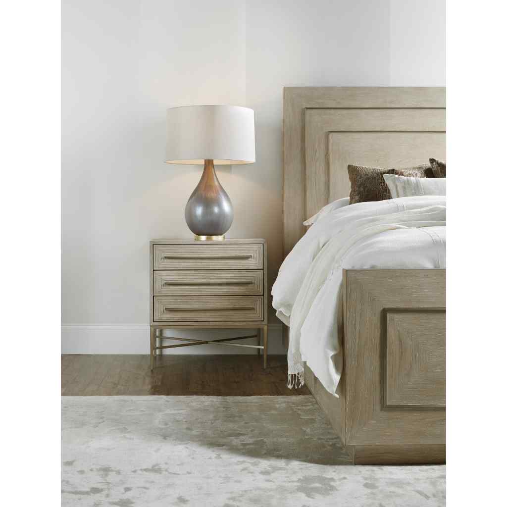 Cascade Three-Drawer Nightstand - I