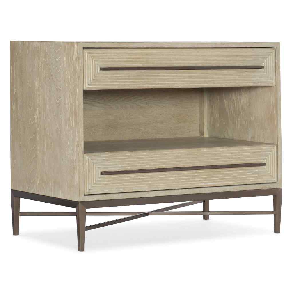 Cascade Two-Drawer Nightstand