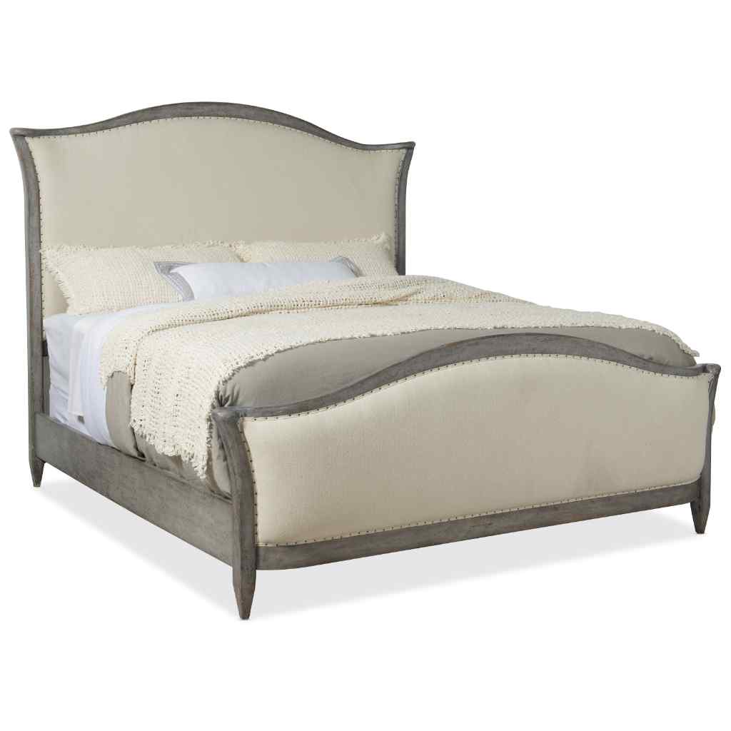 Ciao Bella Queen Upholstered Bed- Speckled Gray
