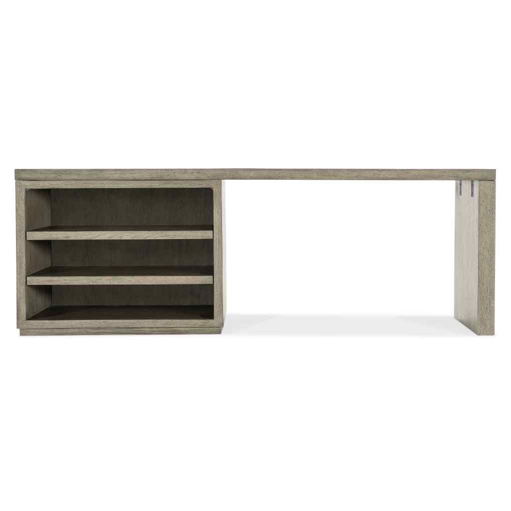 Linville Falls 84in Desk with Open Desk Cabinet