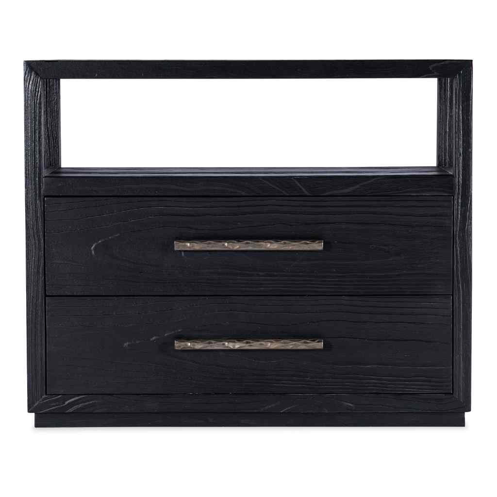 Linville Falls Shou Sugi Ban Two Drawer Nightstand