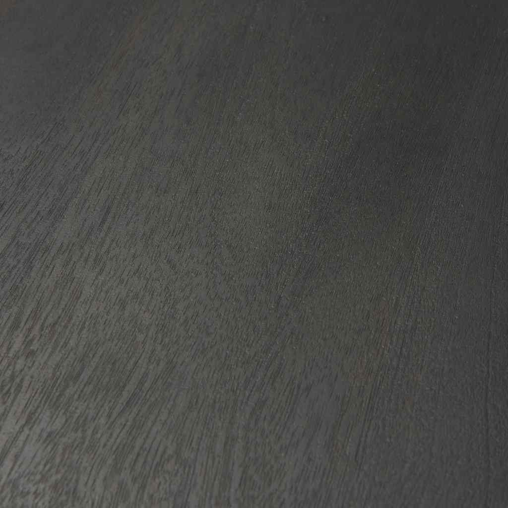 Maxwell 32in Round Black-Brown Wood W- Black Metal Pedestal Bistro Table