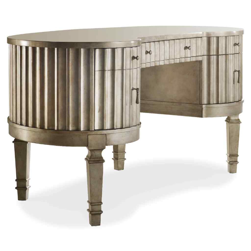 Melange Fluted Kidney Desk