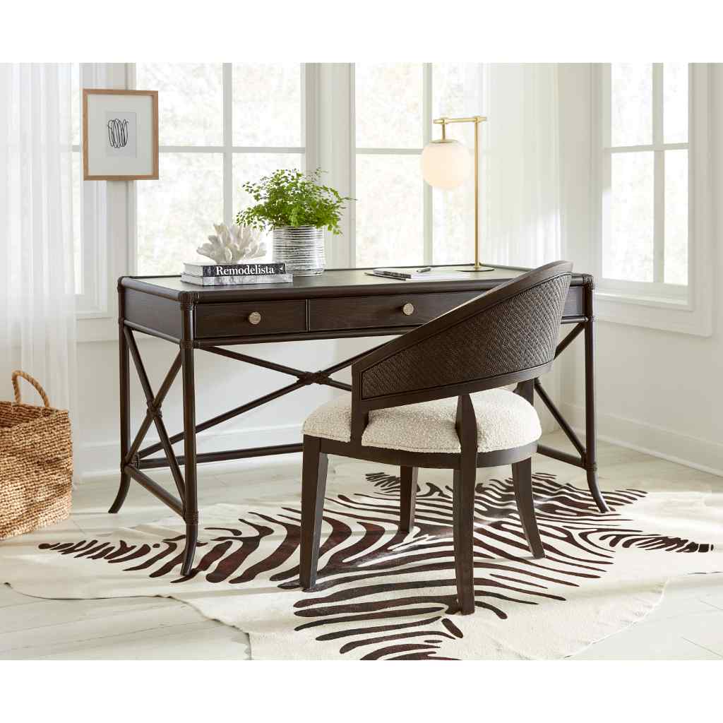 Retreat Pole Rattan Writing Desk - II