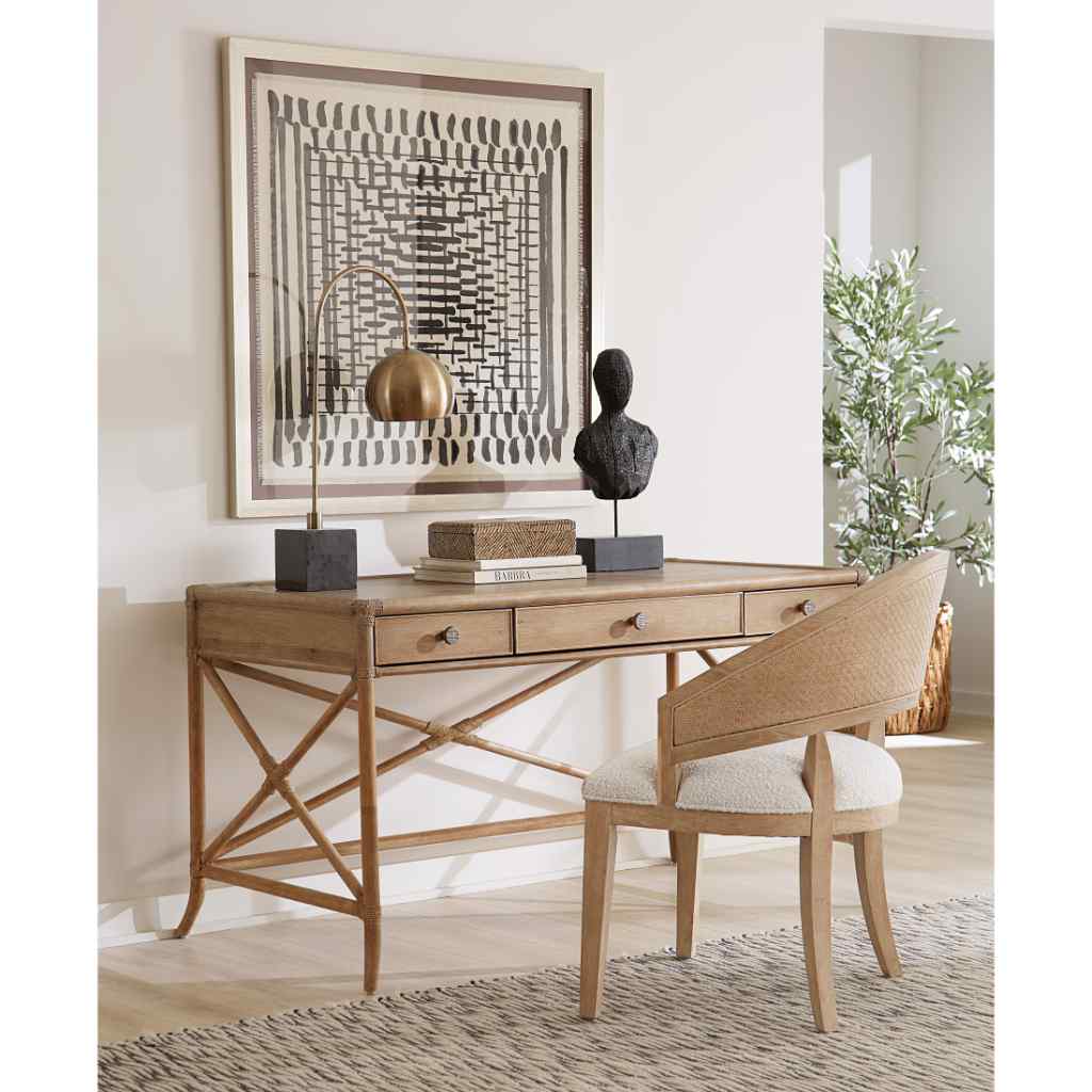 Retreat Pole Rattan Writing Desk